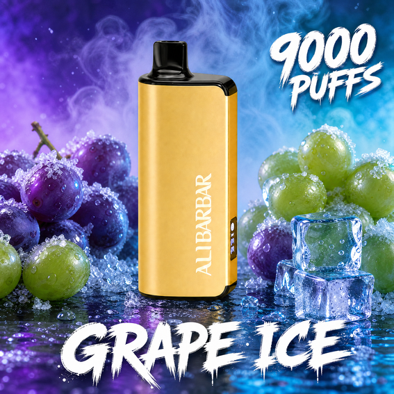 ALIBARBAR INGOT 9000 - 9000 Puffs Disposable Vape - GRAPE ICE