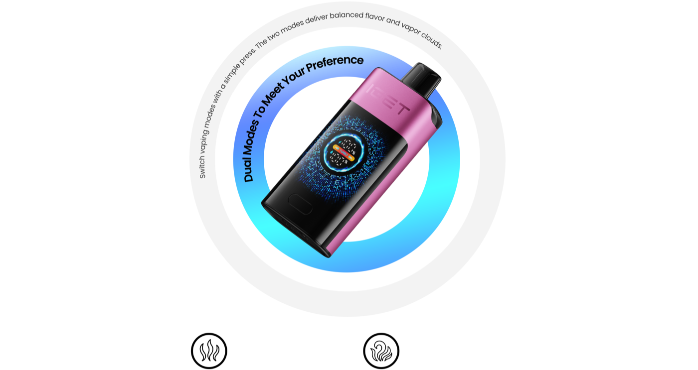 IGET ONE dual vaping modes