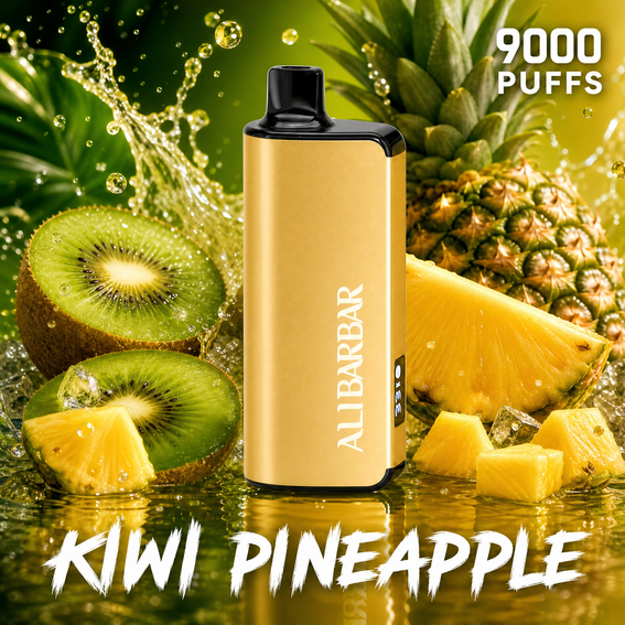 ALIBARBAR INGOT 9000 - 9000 Puffs Disposable Vape - KIWI PINEAPPLE