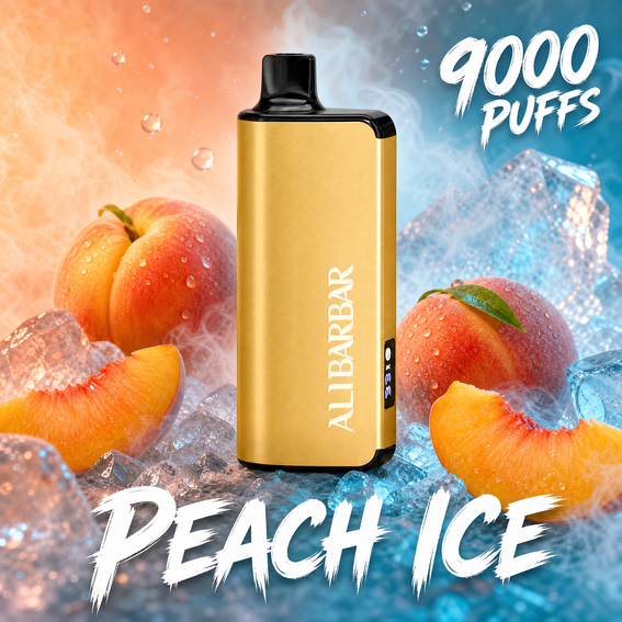 ALIBARBAR INGOT 9000 - 9000 Puffs Disposable Vape - PEACH ICE