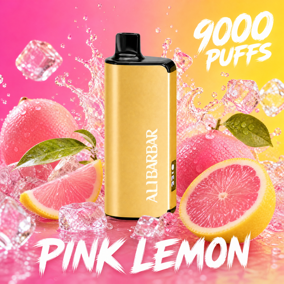 ALIBARBAR INGOT 9000 - 9000 Puffs Disposable Vape - PINK LEMON