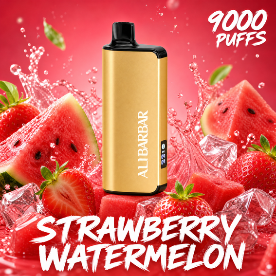 ALIBARBAR INGOT 9000 - 9000 Puffs Disposable Vape - STRAWBERRY WATERMELON